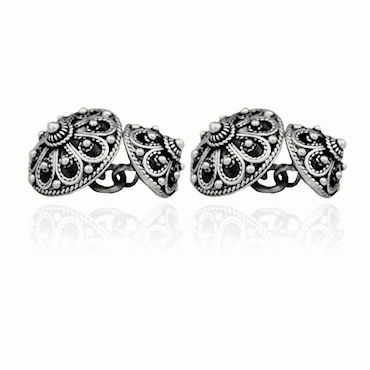 Cufflinks No. 56 double, oxidized