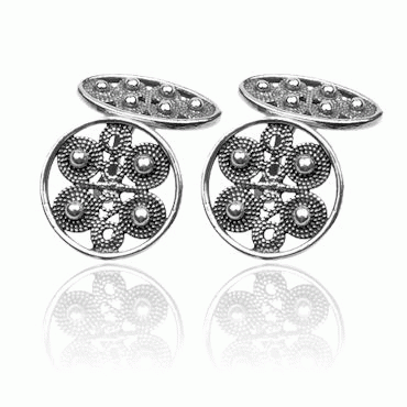 Cufflinks No. 63, oxidized