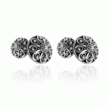 Cufflinks No. 73 double, oxidized