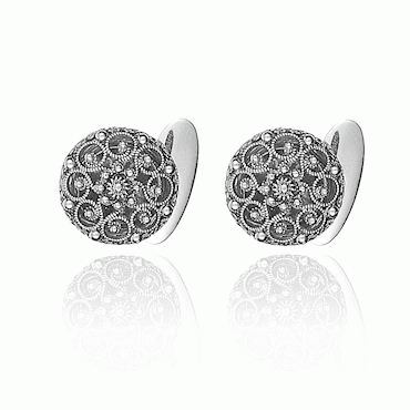 Arm buttons no. 9 oxidized