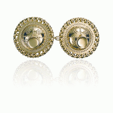 Belt buckles no. 2 gold-plated for sewing on