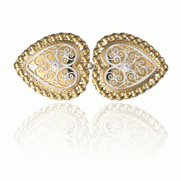 Belt buckles no. 28 light gold plated for sewing on