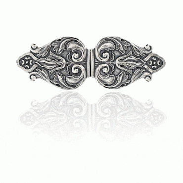 Belt buckles No. 8 small to leather, oxidized