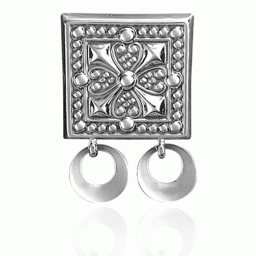 Beltstøl no. 1 with rings oxidized