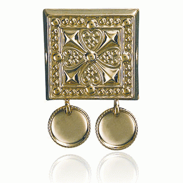 Beltestøl no. 1 with bowls gilded