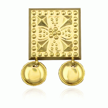 belt plaque No. 16 gold plated