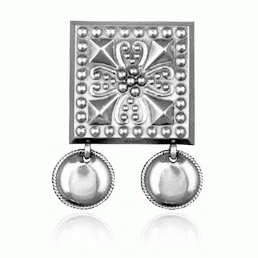 belt plaque No. 16, oxidized