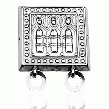 belt plaque No. 18, oxidized