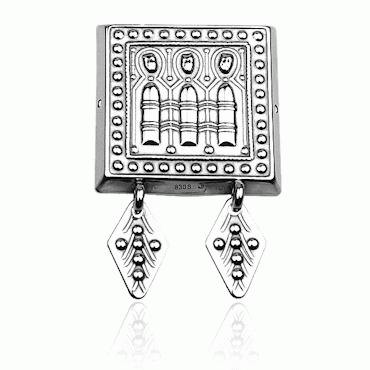 belt plaque No. 21, oxidized