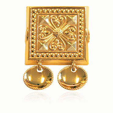 belt plaque No. 30 gilded with bowls