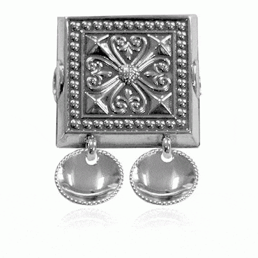 belt plaque No. 30, oxidized with bowls