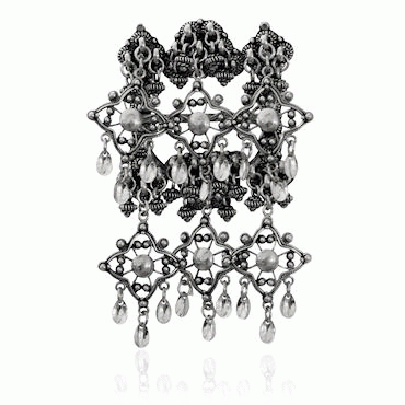 Bøherad ring No. 4 with ripples and, oxidized foliage