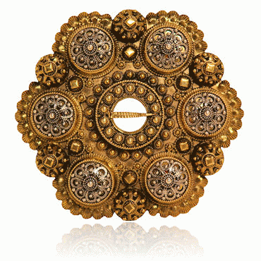 Boole brooch No. 8 two-colored