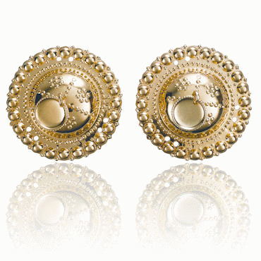 Drill bit no. 1 large gold plated