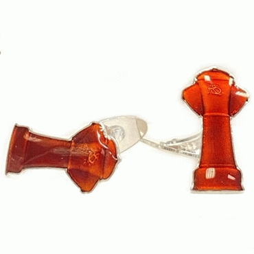Fire hydrant cufflinks