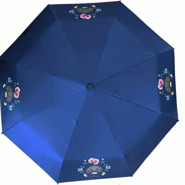 Bunad umbrella Gudbrandsdalen blue