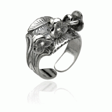 Bunadring Nordland small, oxidized