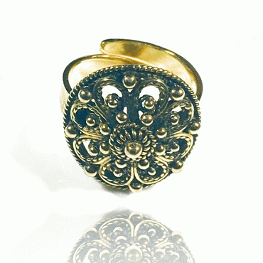 Wedding ring No. 26 old gold plated