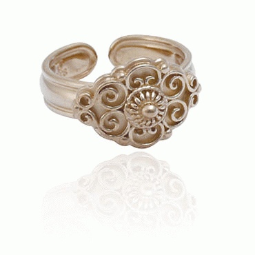 Wedding ring No. 4 gold plated