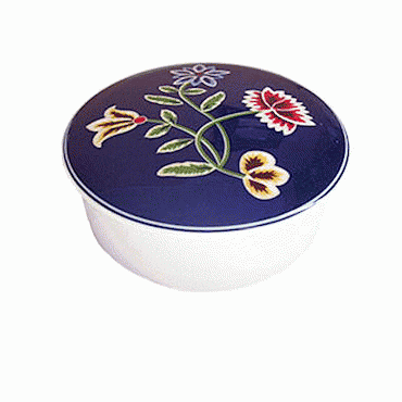 Bunad jewelry box small Nordland blue