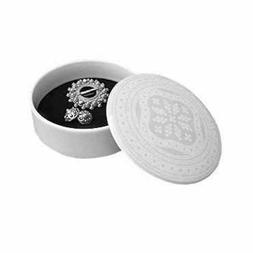 Bunad jewelry box small tradition gray