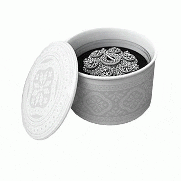 Bunad jewelry box large tradition gray