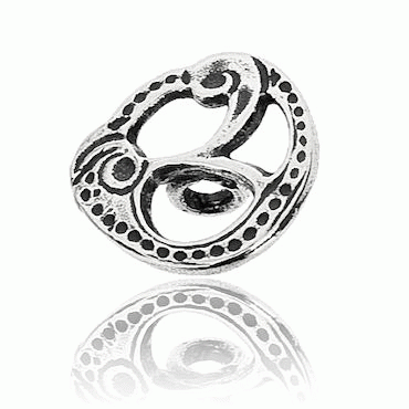 C 7 button small, oxidized