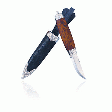 Women's knife No. 3 with engraved sheath