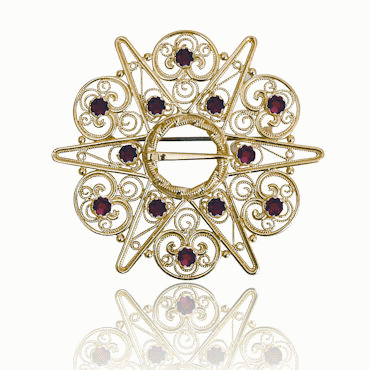 Fanasølje No. 2 with red crystals