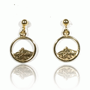 Gaustatopp no. 2 earring w/pendant gold plated