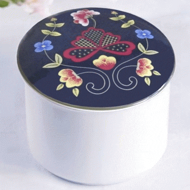 Bunad jewelry box large Gudbrandsdal festive costume blue