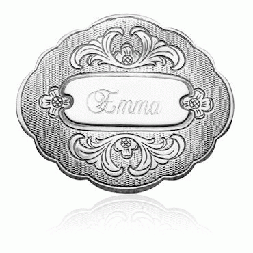 Hair accessories No. 29 with engraving field, oxidized