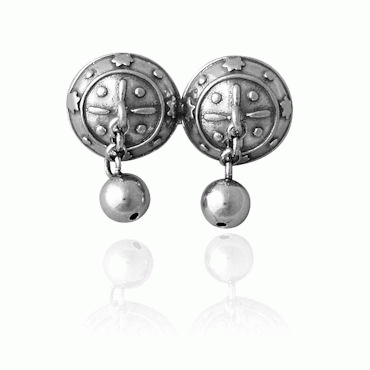 Neck pin double Troms, oxidized