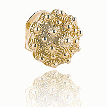 Neck pin Fana with ruffle