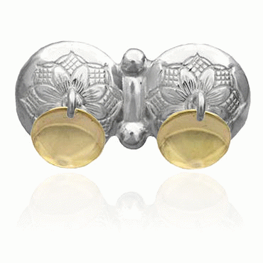 Neck pin No. 40, gilded and gold plated