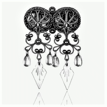 Neck pin No. 58, oxidized