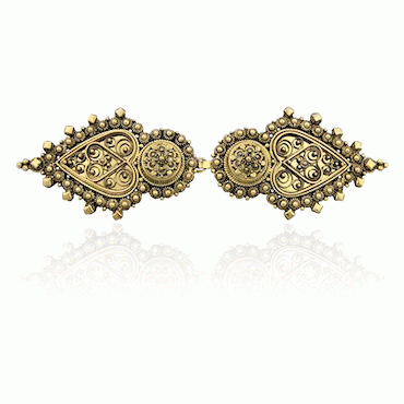 fasteners No. 11 old gold plated