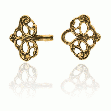 fasteners No. 13 children old gold plated