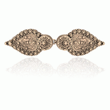 fasteners No. 21 old gold plated