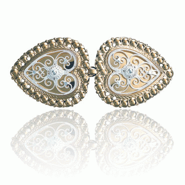 Hook no. 6 small light gold plated