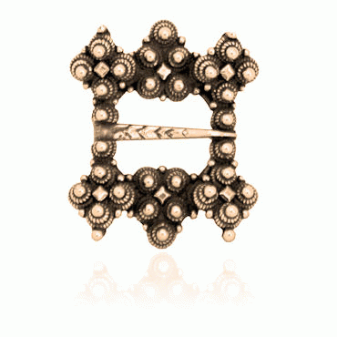 Horn ring No. 8 old gold plated