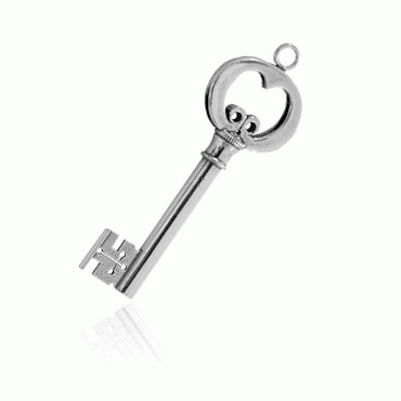 Lady of the house keys No. 8, oxidized