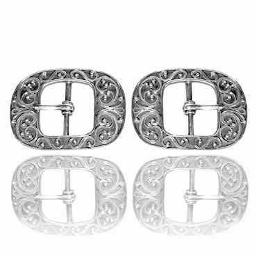 Knee buckles No. 3, oxidized