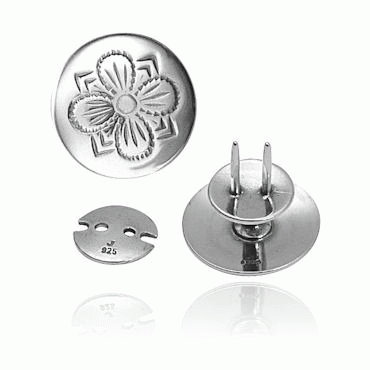 Knife knob no. 4 oxidized