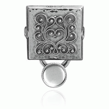 Knife stand no. 8 with oxidized bowl