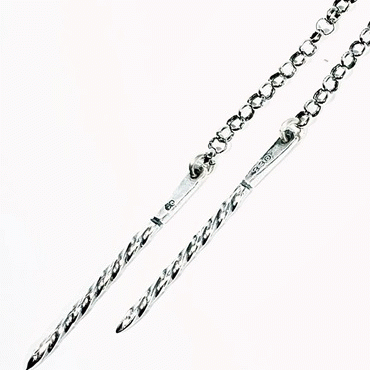 Eyelet chain No. 18, oxidized