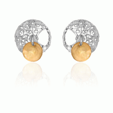 Eyelets No. 24 with bowl, gilded and gold plated