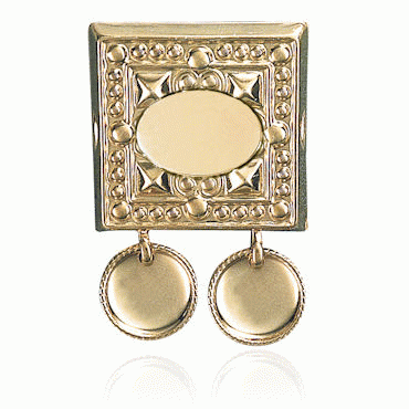 Name brooch no. 1 gold plated