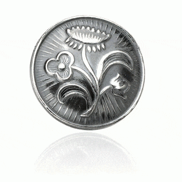 Nordland button No. 1 small, oxidized