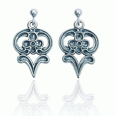 Earring No. 19, oxidized